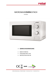 Manual Rotel U1574CH Microwave