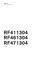 Manual Gaggenau RF411304 Freezer