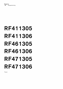 Brugsanvisning Gaggenau RF411306 Fryser