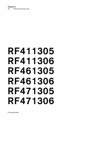 Handleiding Gaggenau RF411306 Vriezer
