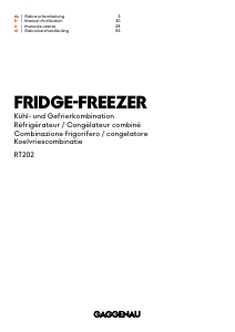 Bedienungsanleitung Gaggenau RT202180 Kühl-gefrierkombination