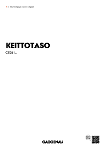 Käyttöohje Gaggenau CE261114 Keittotaso