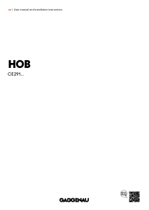 Manual Gaggenau CE291101 Hob