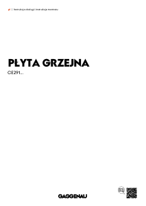 Instrukcja Gaggenau CE291111 Płyta do zabudowy