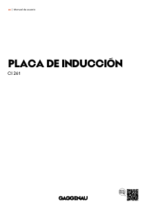 Manual de uso Gaggenau CI261115 Placa