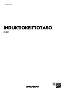 Käyttöohje Gaggenau CI261115 Keittotaso