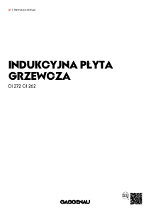 Instrukcja Gaggenau CI262105 Płyta do zabudowy