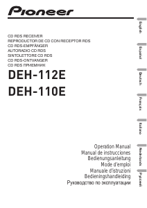 Mode d’emploi Pioneer DEH-110E Autoradio