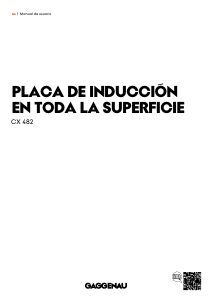 Manual de uso Gaggenau CX482111 Placa