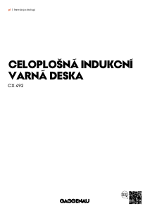 Instrukcja Gaggenau CX492101 Płyta do zabudowy