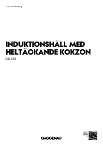 Bruksanvisning Gaggenau CX492101 Häll