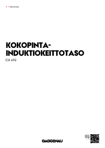 Käyttöohje Gaggenau CX492111 Keittotaso