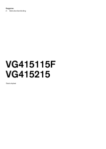Handleiding Gaggenau VG415215 Kookplaat