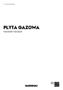 Instrukcja Gaggenau VG415215 Płyta do zabudowy