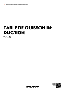 Mode d’emploi Gaggenau VI414115 Table de cuisson