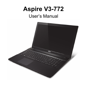 Manual Acer Aspire V3-772 Laptop