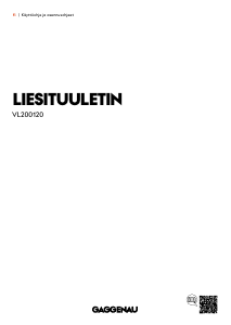 Käyttöohje Gaggenau VL200120 Keittotaso