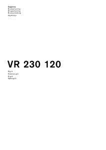 Brugsanvisning Gaggenau VR230120 Kogesektion