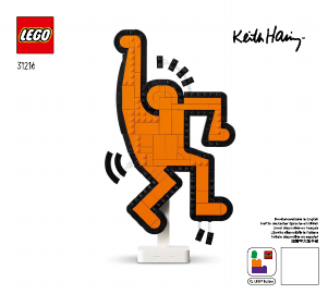 Vadovas Lego set 31216 Art Keith Haring šokančios figūros