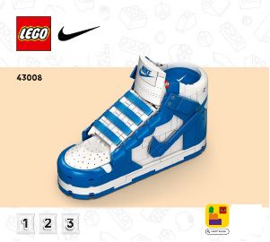 Bedienungsanleitung Lego set 43008 Nike Nike Dunk x LEGO Set