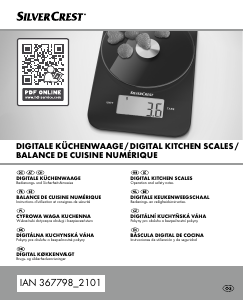 Instrukcja SilverCrest IAN 367798 Waga kuchenna
