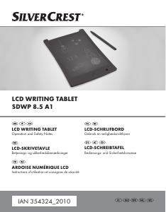 Mode d’emploi SilverCrest IAN 354324 Tablette grafique