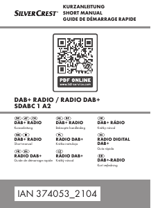 Mode d’emploi SilverCrest IAN 374053 Radio
