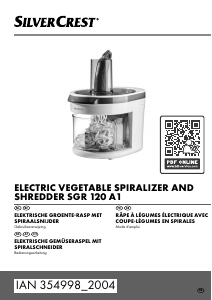Mode d’emploi SilverCrest IAN 354998 Coupe-spirale