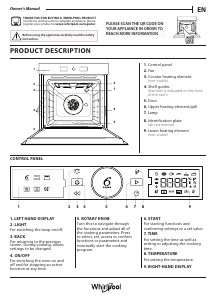 Посібник Whirlpool WOI4S8HM1SXA Духова шафа