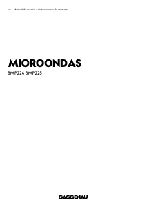 Manual de uso Gaggenau BMP225110 Horno