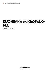 Instrukcja Gaggenau BMP225110 Piekarnik