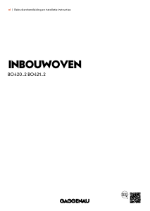 Handleiding Gaggenau BO420112 Oven