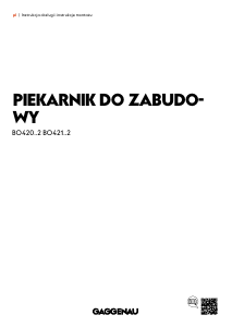 Instrukcja Gaggenau BO421112 Piekarnik