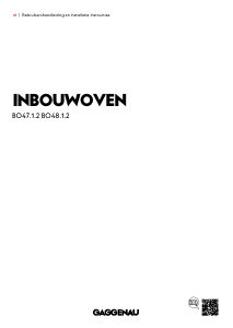 Handleiding Gaggenau BO470112 Oven