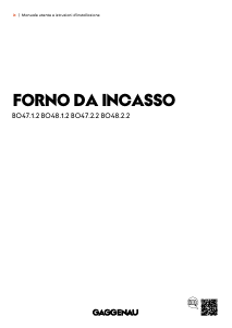 Manuale Gaggenau BO471212 Forno