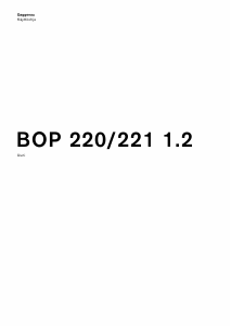 Käyttöohje Gaggenau BOP220112 Uuni