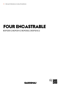 Mode d’emploi Gaggenau BOP251202 Four