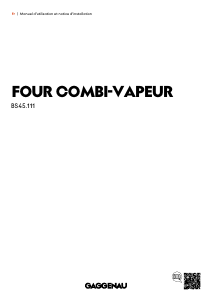 Mode d’emploi Gaggenau BS451101 Four