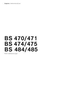Manual de uso Gaggenau BS474101 Horno