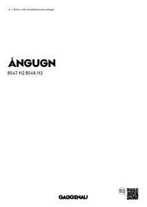 Bruksanvisning Gaggenau BS475112 Ugn