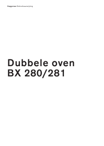Handleiding Gaggenau BX280111 Oven