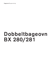 Brugsanvisning Gaggenau BX280131 Ovn