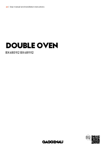 Manual Gaggenau BX481112 Oven