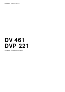 Instrukcja Gaggenau DVP221100 Pakowarka próżniowa