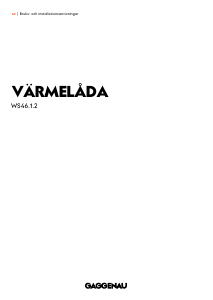 Bruksanvisning Gaggenau WS462102 Värmelådan