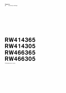 Instrukcja Gaggenau RW466305 Chłodziarka do wina