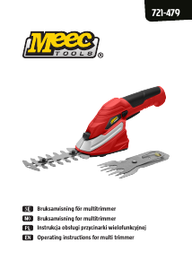 Instrukcja Meec Tools 721-479 Podkaszarka do trawy