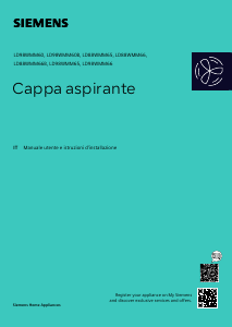 Manuale Siemens LD98WMM65 Cappa da cucina