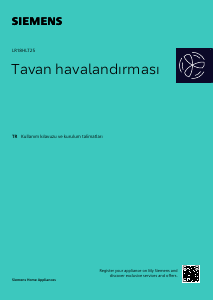 Kullanım kılavuzu Siemens LR18HLT65 Davlumbaz