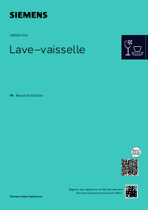 Mode d’emploi Siemens SX85EX13CE Lave-vaisselle